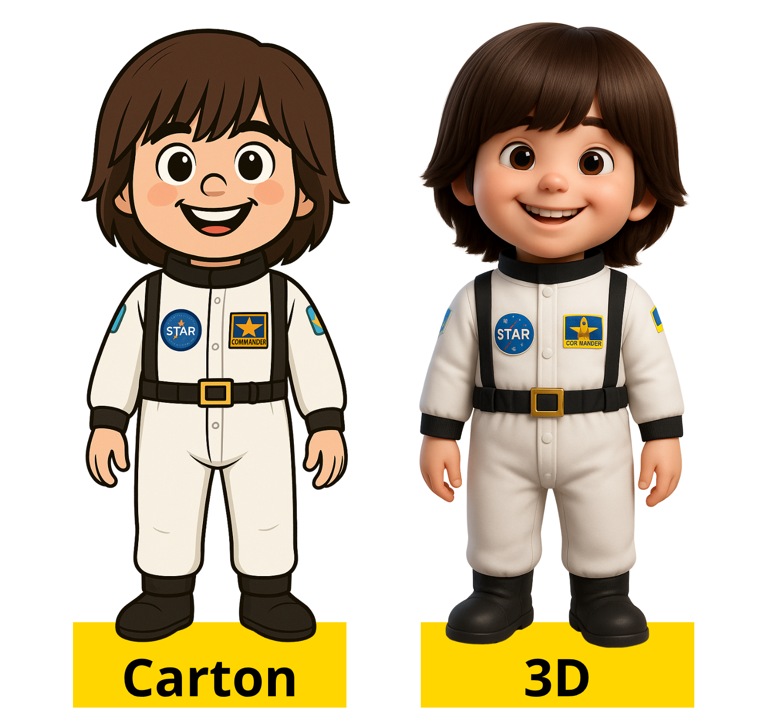 Diferença entre Cartoon e 3D